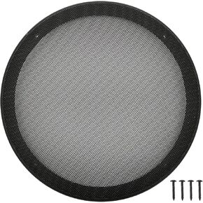 10" Speaker Grill Covers, Car Speaker Subwoofer Guard Protector, ABS Plastic Frame with Metal Mesh, Black - 1Pc