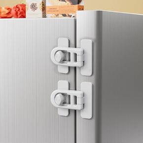 CMINGJ Child Safety Lock for Baby, Child proof Refrigerator Lock, for Fridge, Cabinets, Drawers, Dishwasher, Toilet and Child Safety Cabinet Lock, for Child,Kids and Toddlers, White