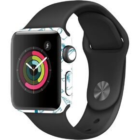 MightySkins Skin Compatible with Apple Watch Series 2 38mm - Teal Lures | Protective, Durable, and Unique Vinyl Decal wrap Cover | Easy to Apply, Remove, and Change Styles | Made in The USA