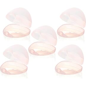 PandaEar 5 Pack Pacifier Case Baby Pacifier Holder Case for Diaper Bag Pacifier Container Boxes for Travel, Universal Accessories Holders, BPA Free, Pink