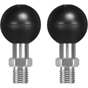 FANAUE 2 Pack 1'' Ball Adapter with M10x1.25 Metric Thread Compatible with RAM Mounts B Size Double Socket Arm (M10)