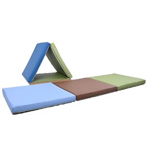 Children's Factory Tent Box Mats, Foldable Cushioned Floor Mat for Kids, Daycare Floor Mat for Babies and Kids, Tranquility, Set of 2