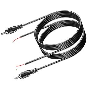RCA to Speaker Wire Adapter, Speaker Bare Wire Cables to RCA Plugs Adapter Repair Speaker Cord for Speakers Amplifier Audio Video AV Receivers