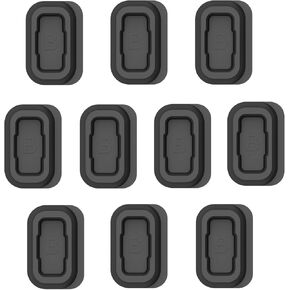 Dust Plugs Compatible with COROS VERTIX VERTIX 2/COROS APEX PRO Dust Cover Charger Port Protector Dust Cap Silicone Anti-dust Plug Port Accessories Black 10Pieces (black)