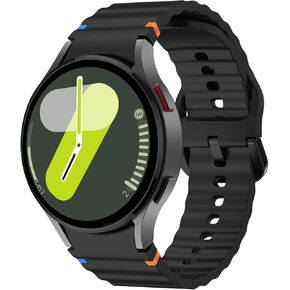 Sport Bands Compatible with Samsung Galaxy Watch 7 Band 40mm 44mm, 20mm No Gap Silicone Strap for Samsung Watch 7 Bands 2024 Men Women