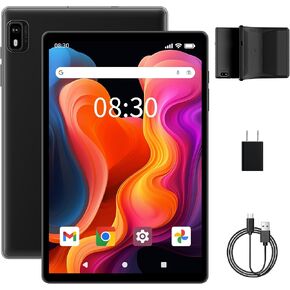 Android 13 Tablet with SIM Card Slot, 10 inch Tablets, 4G Cellular Tablets, Quad-Core 2.0GHz, TF Expandable, 2024 Newest Tablet with Case, 8MP+5MP Dual Camera, Bluetooth 5.0, GPS Tablet HD Display
