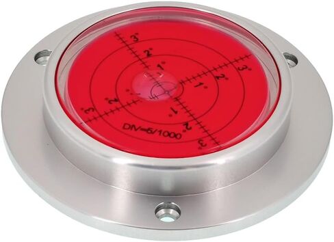 Metal Horizontal Bubble Cow Eye Level Universal Horizontal Bubble Flange Water Bubble Level Horizontal Bubble Small Household (80 * 13.5mm) in Saudi Arabia
