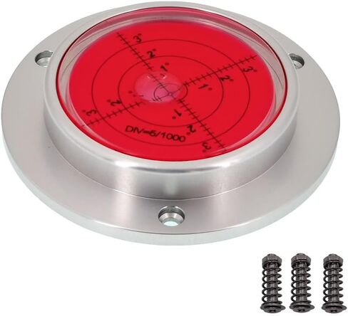 Metal Horizontal Bubble Cow Eye Level Universal Horizontal Bubble Flange Water Bubble Level Horizontal Bubble Small Household (80 * 13.5mm) in Saudi Arabia
