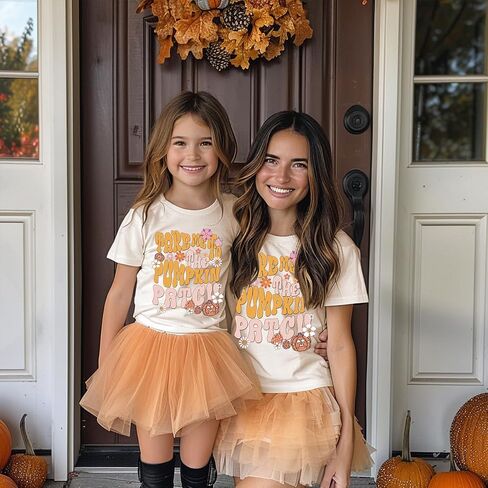 Toddler Girls Thanksgiving Shirts Turkey Pumpkin T Shirt Cotton Short Sleeve Halloween Tops 1-10 Years in Kuwait