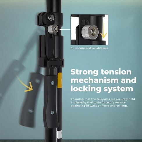 Flashpoint Deluxe Telepole Support System, Black, Pair in Kuwait