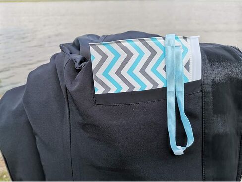 6 Pack Portable Wet Wipe Pouch Dispenser,Reusable & Refillable Portable Baby Lightweight Wipes Holder Case,Handy & Eco Friendly Travel Wipes Bag (Blue & Black & White) in Saudi Arabia