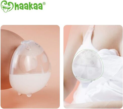 haakaa Ladybug Silicone Milk Collector, Grey, 75 ml, 1 Count in Saudi Arabia
