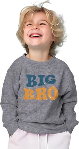 Big Brother Sweatshirt Toddler Baby Boys Promoted to Big Brother Announcement Shirt Big Bro Long Sleeve Fall Outfit in Saudi Arabia