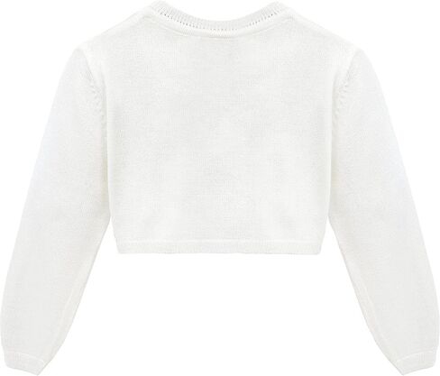 Lilax Baby Girls' Long Sleeve Cardigan Shrug, Button Closure Bolero in Kuwait