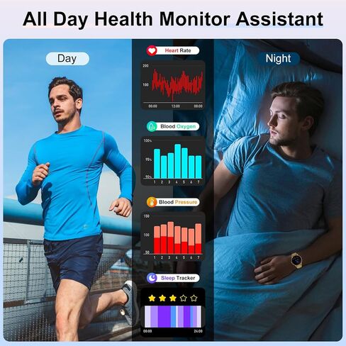 Smart Watch for Men Women Answer/Make Calls, 1.39''Touch Screen Fitness Tracker with 110+Sports Modes,Voice Assistant Fitness Watch,IP67 Waterproof Smartwatch for Android iOS in Saudi Arabia