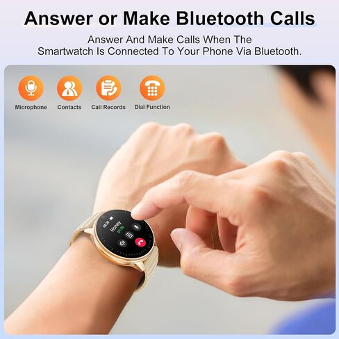 Smart Watch for Men Women Answer/Make Calls, 1.39''Touch Screen Fitness Tracker with 110+Sports Modes,Voice Assistant Fitness Watch,IP67 Waterproof Smartwatch for Android iOS in Saudi Arabia