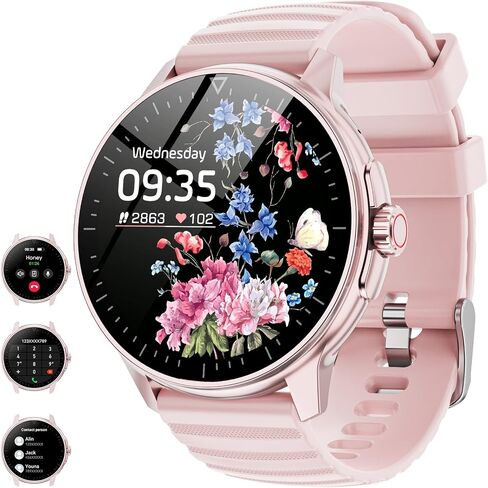 Smart Watch for Men Women Answer/Make Calls, 1.39''Touch Screen Fitness Tracker with 110+Sports Modes,Voice Assistant Fitness Watch,IP67 Waterproof Smartwatch for Android iOS in Saudi Arabia