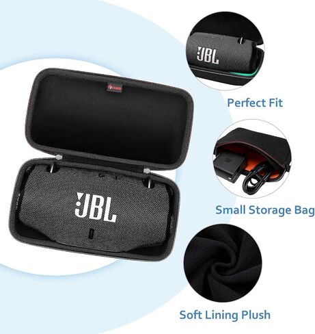 XANAD Hard Case for JBL Xtreme 4 / Xtreme 3 / Xtreme 2 Portable Waterproof Wireless Bluetooth Speaker - Travel Protective Carrying Storage Bag (Black) in Saudi Arabia