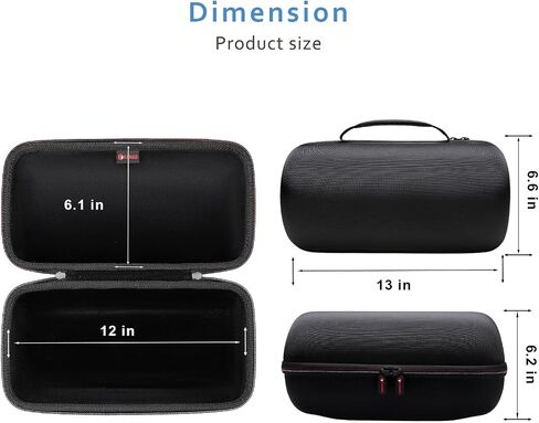 XANAD Hard Case for JBL Xtreme 4 / Xtreme 3 / Xtreme 2 Portable Waterproof Wireless Bluetooth Speaker - Travel Protective Carrying Storage Bag (Black) in Saudi Arabia