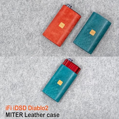 MITER Case for iFi iDSD Diablo 2, Handmade Pueblo Leather Case Cover (Turkish Blue) in Saudi Arabia