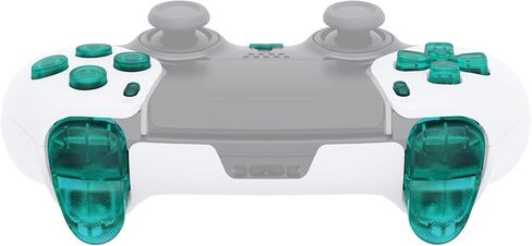 eXtremeRate Replacement Full Set Buttons Compatible with ps5 Edge Controller, Clear Blue D-pad Share Options Home Face Buttons R1 L1 R2 L2 Triggers Compatible with ps5 Edge Controller in Kuwait