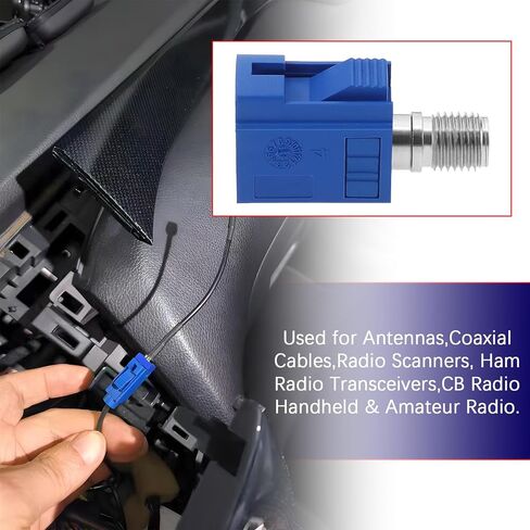 The Lord of the Tools Fakra C Female to SMA Female Interseries Adapter,Compatible withFM GPS Multi-Function Antennas SMA Coax Cables Radar Detection in Kuwait