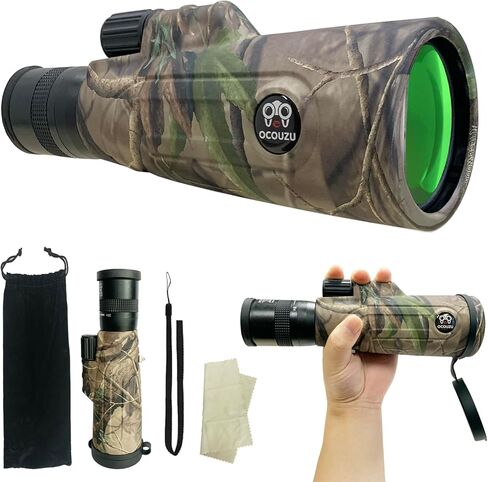 جديد 8-20x50 HD تكبير أحادي تلسكوب عالي الطاقة منخفض الرؤية الليلية BAK4 موشور وعدسة FMC أحادية للبالغين لمشاهدة الطيور طويلة المدى / الصيد / سيارات السباق in Kuwait