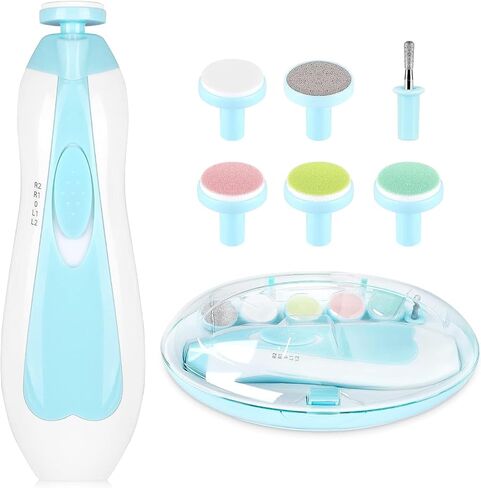 ATLAS Baby Nail Trimmer Electric,Baby Nail Clippers, 6 in 1 Baby Nail File,Nail File Baby Grooming Kit Manicure Set in Saudi Arabia