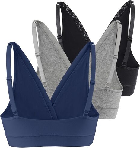 COLOMI Maternity Nursing Bra Wirefree Cotton Breastfeeding Bra for Sleep Lace Maternity Bralette in Saudi Arabia