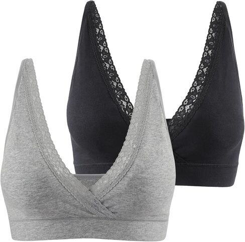 COLOMI Maternity Nursing Bra Wirefree Cotton Breastfeeding Bra for Sleep Lace Maternity Bralette in Kuwait