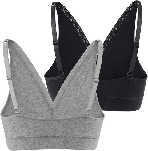 COLOMI Maternity Nursing Bra Wirefree Cotton Breastfeeding Bra for Sleep Lace Maternity Bralette in Kuwait