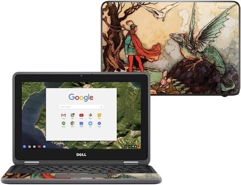 MightySkins Skin Compatible with Dell Chromebook 11" 3180 - Long Way to Fuji | Protective, Durable, and Unique Vinyl Decal wrap Cover | Easy to Apply, Remove, and Change Styles | Made in The USA in Saudi Arabia