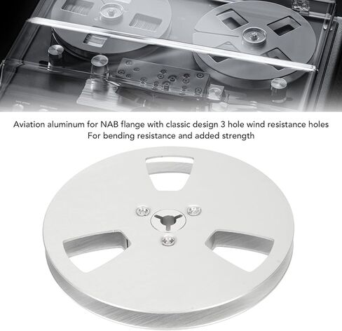 بكرة شريط فارغة مقاس 5 بوصات، بكرة شريط صوت مفتوحة عالمية ذات 3 فتحات، بكرة فارغة من سبائك الألومنيوم لإصلاح مسجل الشريط in Saudi Arabia