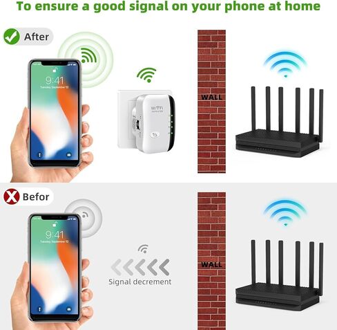 WiFi Extender,2024 Upgrade COOPOY Generation WiFi Booster,Covers Up to 3000 Sq.ft and 35 Devices,Internet Booster with Ethernet Port,WiFi Range Extender,Alexa Compatible (White) in Saudi Arabia