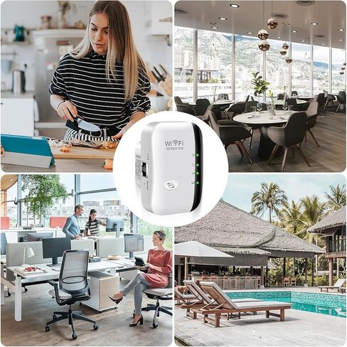 موسع واي فاي، 2024 ترقية الجيل COOPOY واي فاي معزز، يغطي ما يصل إلى 3000 قدم مربع و35 جهاز، معزز الإنترنت مع منفذ إيثرنت، موسع نطاق واي فاي، متوافق مع أليكسا (أبيض) in Kuwait