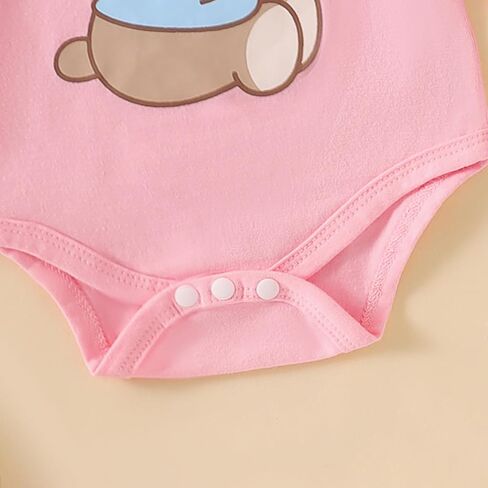 Newborn Infant Baby Girl Outfits Ruffle Bear Long Sleeve Romper Bodysuit Tops Pants Set Cute Fall Winter Clothes in Saudi Arabia