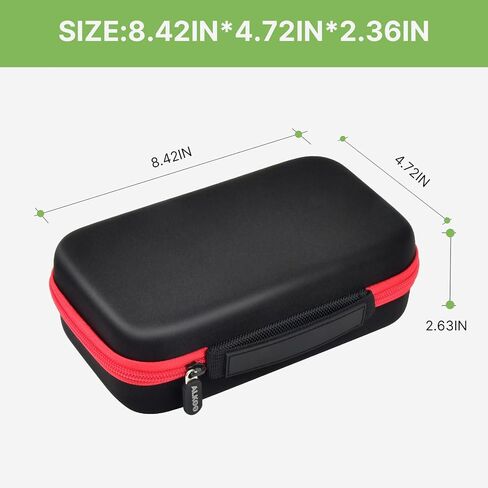 Battery Organizer Storage Holder Case Box for 69+ Batteries AA AAA C Cell 9V 3V Lithium - BT-168 (Red, Small, No Tester Included) in Saudi Arabia