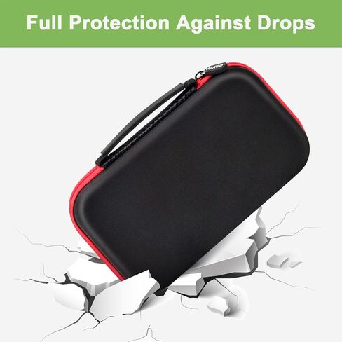 Battery Organizer Storage Holder Case Box for 69+ Batteries AA AAA C Cell 9V 3V Lithium - BT-168 (Red, Small, No Tester Included) in Saudi Arabia