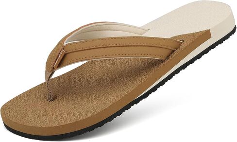 ChayChax Womens Two-Tone Flip Flops with Arch Support Comfort Beach Thong Sandals Indoor Outdoor in Saudi Arabia