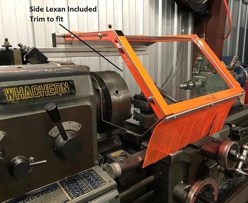 ATS LG-TR3-12 Metal Lathe Guard, Hinged 12 Inch Chuck Shield, Made in USA | OSHA safety shield (standard, non-interlocked). Aluminum body & Lexan shield. 12" wide guard fits chucks up to 12" in Saudi Arabia