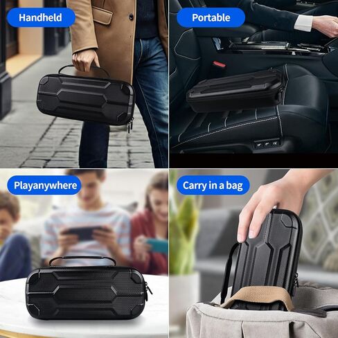 Accessories Bundle Compatible with PS Portal, Hard Carrying Case with Clear Protective Skin with Stand Compatible with PS5 Portal(Black) in Kuwait