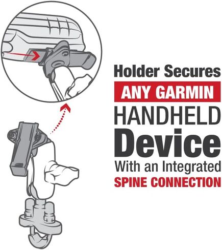 مثبتات ذاكرة الوصول العشوائي (RAM) بمشبك للعمود الفقري مع قاعدة مقود على شكل حرف U RAM-B-149Z-A-GA76U مع ذراع قصير للدراجات النارية، ATV/UTV، الدراجة in Kuwait