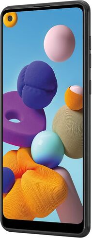 هاتف Samsung Galaxy A21 GSM غير مقفل يعمل بنظام Android، الإصدار الأمريكي من الهاتف الذكي، سعة تخزين 32 جيجابايت، بطارية طويلة الأمد، شاشة لا متناهية 6.5 بوصة، كاميرا رباعية، أسود (متجدد) in Kuwait