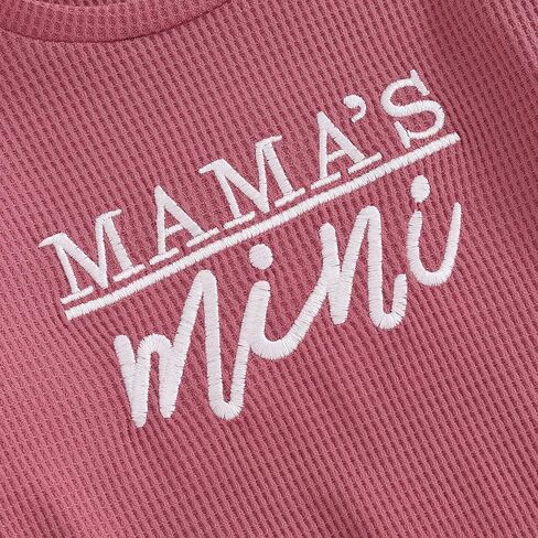 Baby Girl Fall Clothes Letter Embroidered Ruffle Long Sleeve Sweatshirt Tops Casual Pants Mamas Mini Outfit in Saudi Arabia