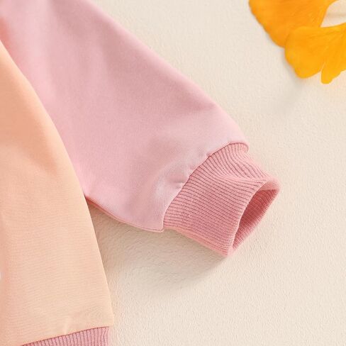TheFound Toddler Girl Birthday Outfits Letter Print Crew Neck Long Sleeve Sweatshirts Top Long Pants 2Pcs Baby Girl Clothes in Saudi Arabia