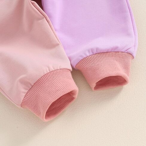 TheFound Toddler Girl Birthday Outfits Letter Print Crew Neck Long Sleeve Sweatshirts Top Long Pants 2Pcs Baby Girl Clothes in Saudi Arabia