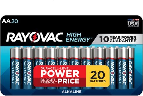 Rayovac AA Batteries, Double A Battery Alkaline, 60 Count in Saudi Arabia