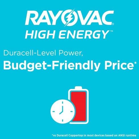 Rayovac AA Batteries, Double A Battery Alkaline, 60 Count in Saudi Arabia