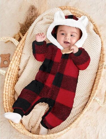 بدلة ثلج للأطفال من Von kilizo بدلة ثلج للأطفال الأولاد بدلة شتوية دافئة للأطفال بدلة ثلج للأطفال بدلة الرايات من الصوف للأطفال على شكل دب in Kuwait