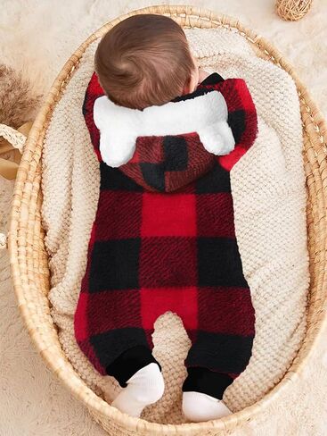 بدلة ثلج للأطفال من Von kilizo بدلة ثلج للأطفال الأولاد بدلة شتوية دافئة للأطفال بدلة ثلج للأطفال بدلة الرايات من الصوف للأطفال على شكل دب in Kuwait